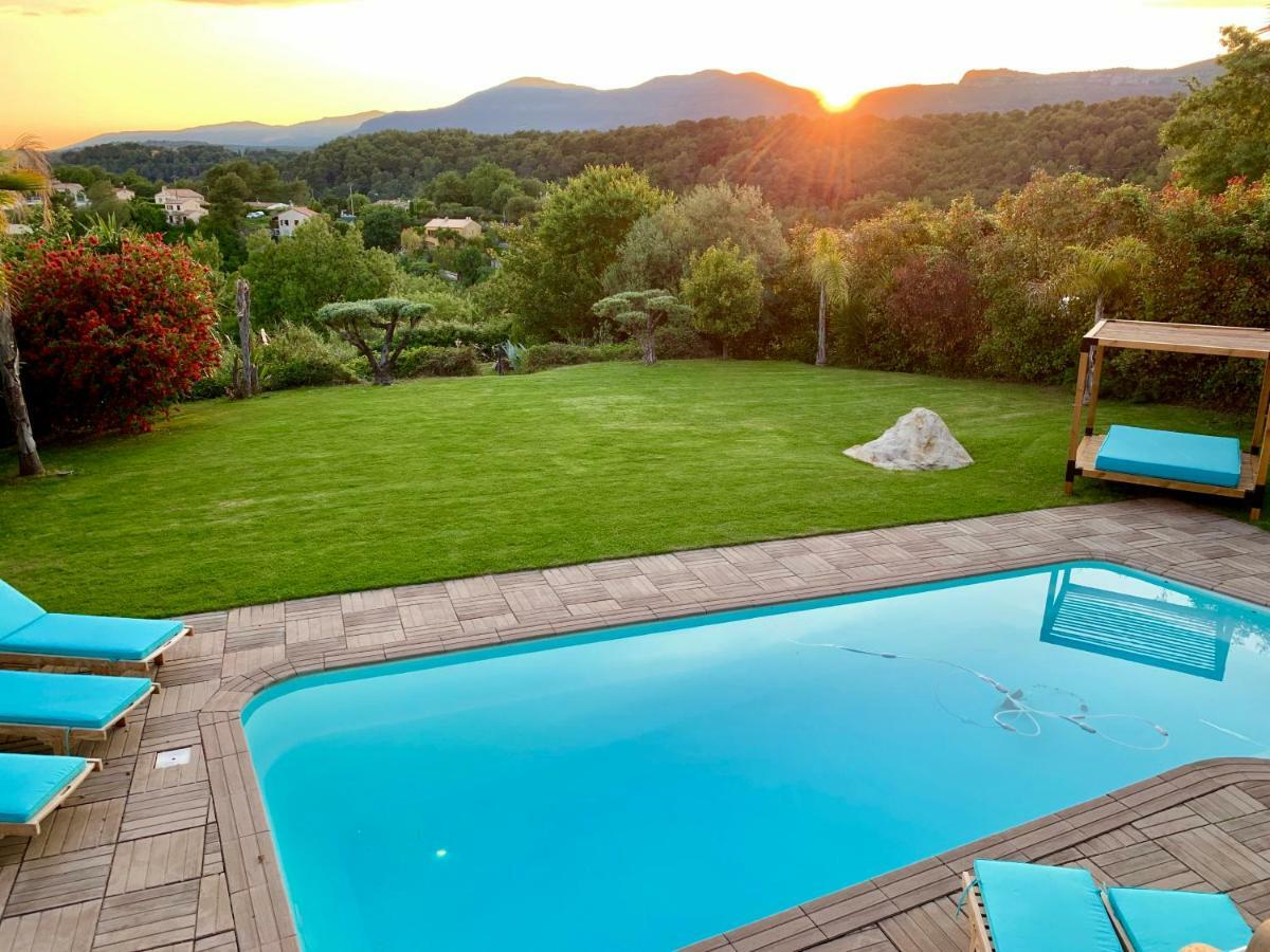Villa Angel La Gaude Bagian luar foto